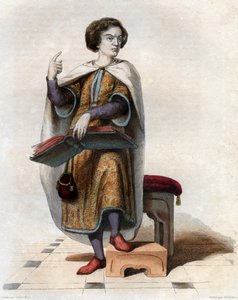 Portrait de Pierre Abélard (1079-1142), philosophe scolastique, théologien et logicien français - French School