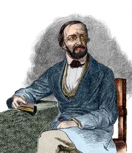 Portrait de Peter Gustav Dirichlet, mathématicien allemand - French School
