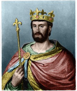 Portrait de Philippe Ier (1060 - 1108), Roi de France - dans « Histoire des Français » par Lavallée, gravure, sd. - French School