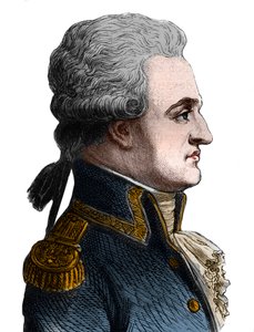 Portrait de Pierre Charles de Villeneuve, amiral français (1763-1806), il a commencé la bataille de Trafalgar, qui fut un désastre, et s
