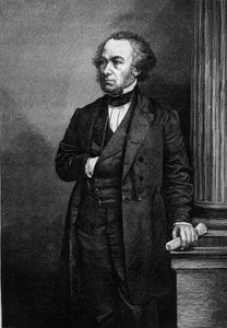 Portrait de Richard Cobden (1804-1865), industriel et homme politique anglais. Gravure dans « Le Magasin Pittoresque » - French School