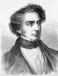 Portrait de Robert Stephenson (1803 - 1859) - dans "Album de la Science; savants illustres; Grandes découvertes" 1896. - French School