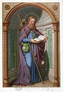 Portrait de Saint Jacques le Majeur lisant, France 19e siècle - French School