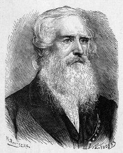 Portrait de Samuel Morse (1791 - 1872), peintre et physicien américain - dans "Album de la Science; savants illustres; Grandes découvertes" 1896.