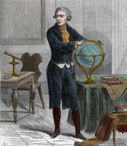 Portrait de Sir Friedrich Wilhelm Herschel (1738-1822), astronome et physicien germano-britannique - Gravure dans « Sciences à la portée de tous - physique et chimie populaires » par Alexis Clerc - French School