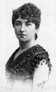 Portrait de la chanteuse suédoise Sigrid Arnoldson (1861-1943) en 1887 - French School
