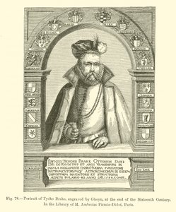 Portrait de Tycho Brahe, gravé par Gheyn, à la fin du XVIe siècle - French School