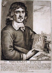 Portrait de Wenceslaus Hollar (1607-77) - French School