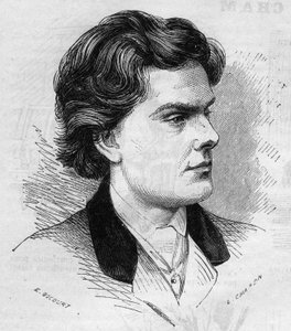 Portrait de Wilhelmy, violoniste, à 21 ans en 1867. Gravure dans « Le Monde Illustré » n°516 du 2 mars - French School