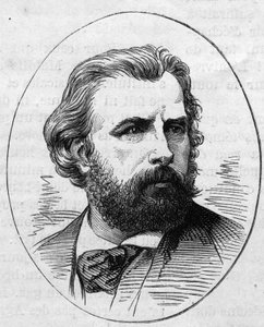 Portrait de William Adolphe Bouguereau (1825-1905), peintre français. Gravure dans « Le Monde Illustré » n°890 du 2 mai 1874 - French School