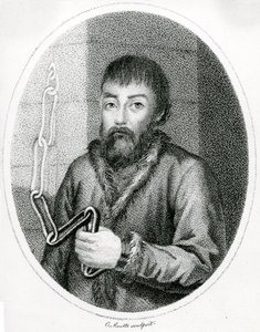 Portrait de Yemelyan Pougatchev, 18ème siècle - French School