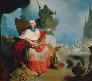 Portrait du cardinal Louis Antoine de Noailles (1651-1729), archevêque de Paris - French School