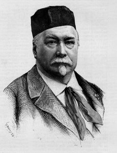 Portrait du journaliste et romancier Adolphe Monnot de Balathier de Bragelonne, décédé en 1888.