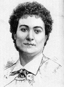 Portrait de la diva Mme Peschard décédée en 1887
