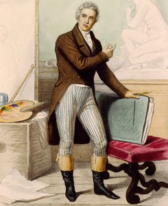 Portrait du peintre Jacques-Louis David - French School