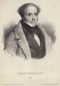 Portrait du vicomte de Chateaubriand - French School