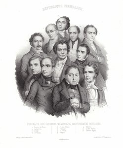 Portraits des Citoyens Membres du Gouvernement Provisoire - French School