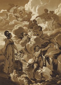 Poséidon et Athéna disputant le droit de nommer Athènes - French School
