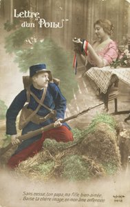 Carte postale représentant une lettre d