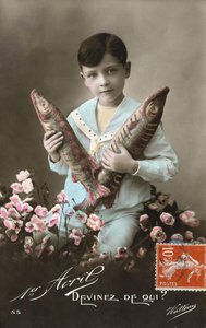 Carte postale du 1er avril, début du 20e siècle