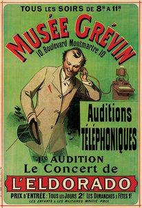 Affiche publicitaire pour un concert au Musée Grévin à Paris