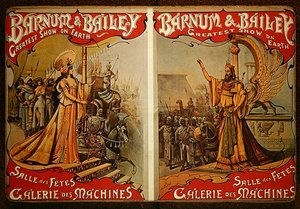 Affiche publicitaire du cirque 