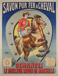 Affiche pour le savon Le Fer à cheval - French School