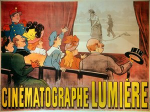 Affiche pour le cinématographe des frères Lumière : « L