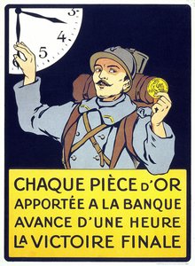 Affiche imprimée en 1914 : « Chaque pièce d