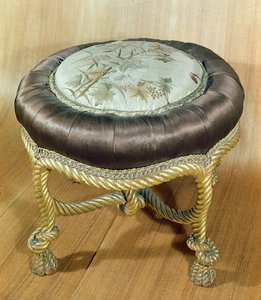 Pouf, style Second Empire