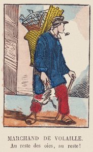 Marchand de volaille. Au reste des oies, au reste! , vers 1819 - French School