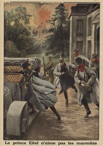 Le prince Eitel Friedrich de Prusse, deuxième fils de l