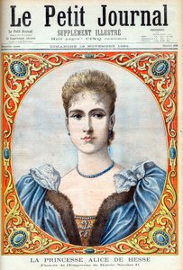 Princesse Alix de Hesse (Alexandra Feodorovna) fiancée du tsar Nicolas II de Russie. Princesse Alice de Hesse et du Rhin (1872-1918). Fiancée de l