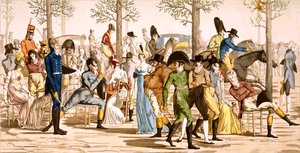 Promenade à Longchamps, 1802 - French School