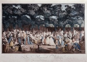 Promenade publique, fin du XVIIIe siècle - French School
