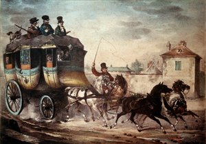 Transports en commun : Diligence de la ligne entre Paris et Meaux - French School