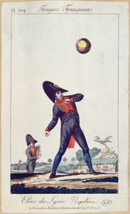 Élève du Lycée Napoléon jouant à la balle, vers 1805 - French School