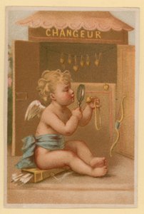 Putto jouant - French School