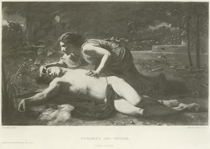 Pyrame et Thisbé (gravure) - French School