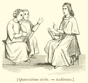 Quatorzieme siecle, Auditeurs - French School