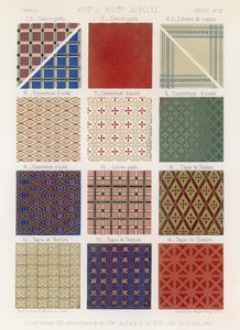 Couvertures et tapisseries des XIIe et XIIIe siècles - French School