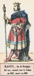 Raoul, duc de Bourgogne, 32e roi, monte sur le trône en 923, mort en 936 - French School