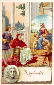 Raphaël et le pape Jules II - French School