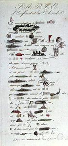 Rébus représentant la Fable de l