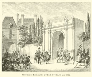Réception de Louis XVIII à l