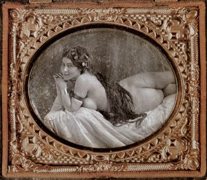 Nu allongé, vers 1850, d