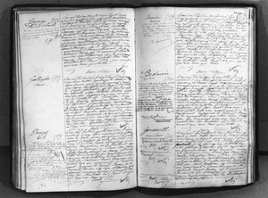 Registre des naissances, mariages et décès, 1883 - French School