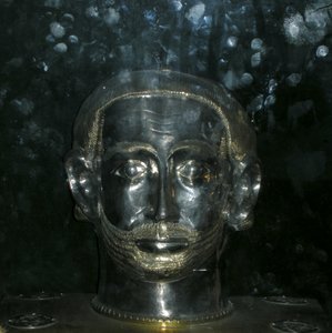 Tête reliquaire de Saint Benoît