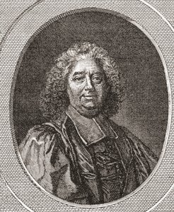 René Pucelle, 1655-1745. Magistrat français et abbé de Saint Léonard Corbigny. De Les Heures Libres publié en 1908. - French School