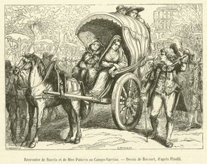 Rencontre de Nuccia et de Meo Patacca au Campo-Vaccino - French School